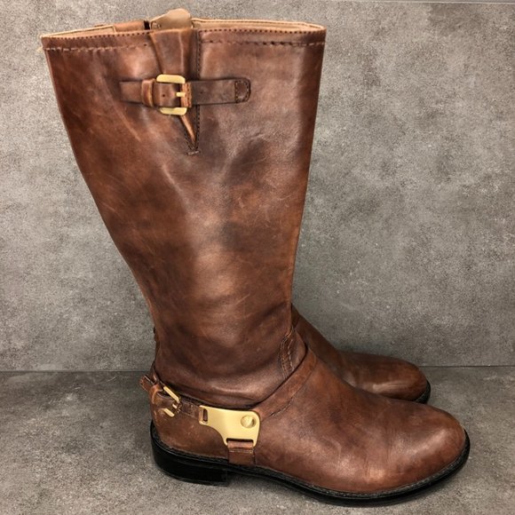 Ecco Hobart Harness Soft Touch Leather Boot, Brown, EU 38 Women's 7-7.5 - Picture 1 of 9